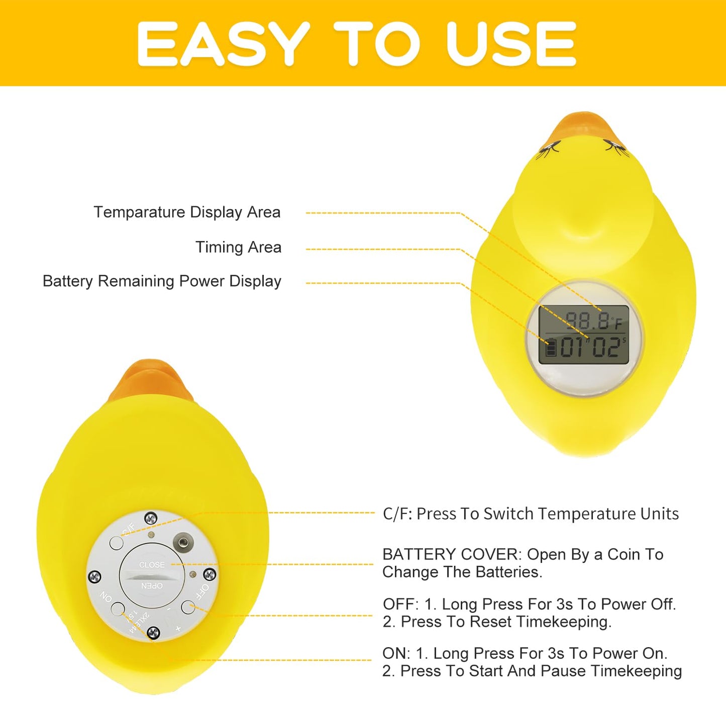 Baby Bath Thermometer  Room Monitor™