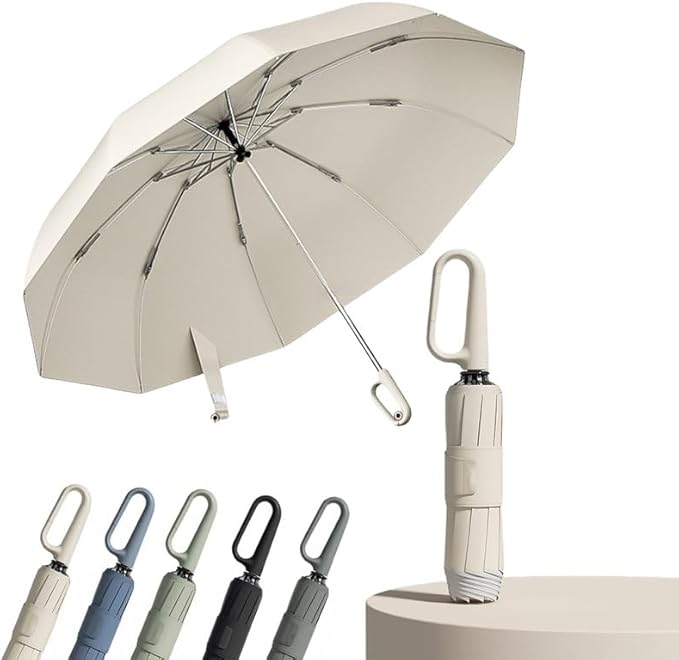 Ring Buckle Design 20 Rib Fully Automatic Umbrella for Men Folding Extra Large Strong